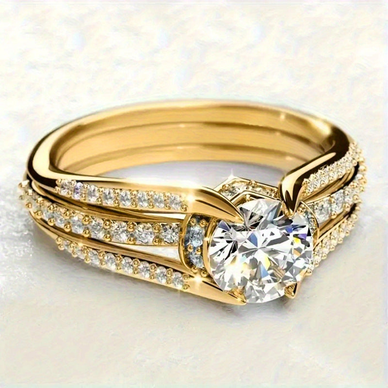 Bague Arche · Zircon & Esprit Rétro