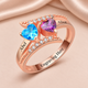 Personalized Heart Ring · Birthstones