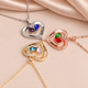Collier « Cœur d'Éternité » · Cristaux de Naissance & Prénoms Gravés
