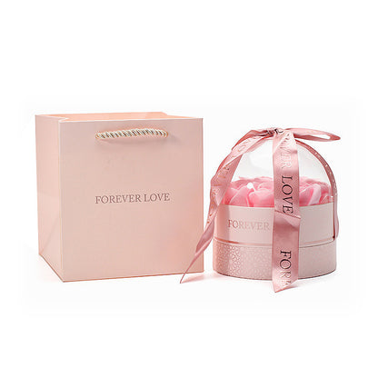 Festival Nine Roses Gift Box Ring Necklace Jewelry Box