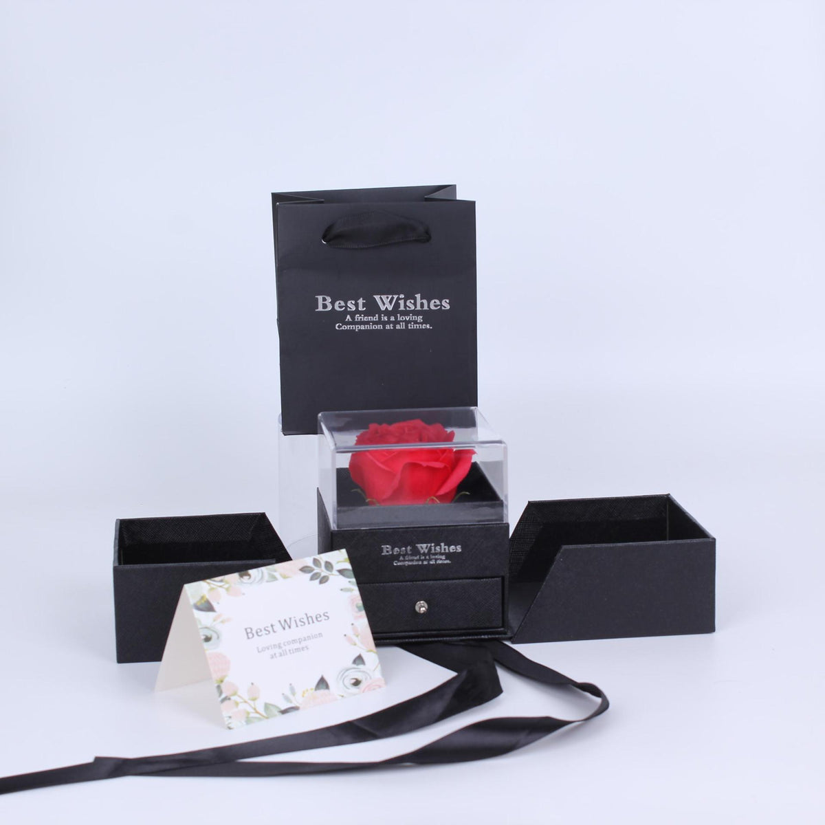 Valentine's Day rose acrylic jewelry gift box