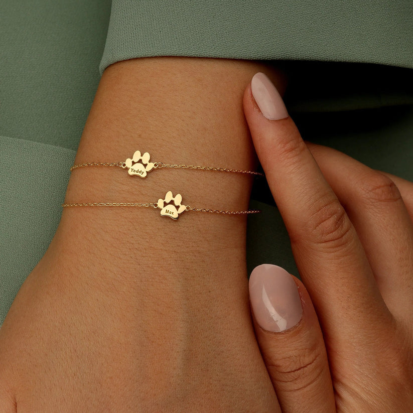 Bracelet « Empreintes d’Amour » · Prénoms Gravés