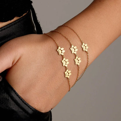 Bracelet « Empreintes d’Amour » · Prénoms Gravés
