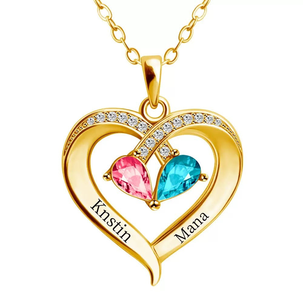 Collier Cœur Diamant Personnalisé