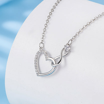 Collier Cœur Scintillant · Zircon