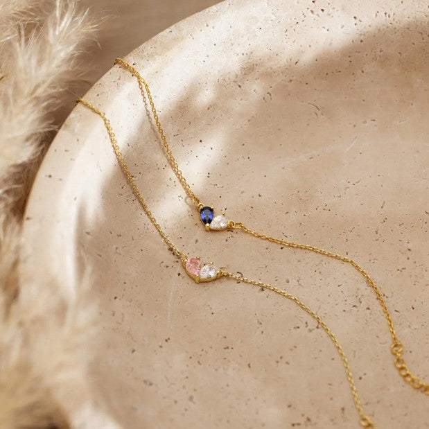 Bracelet Cœur Scintillant · Chaîne Ajustable
