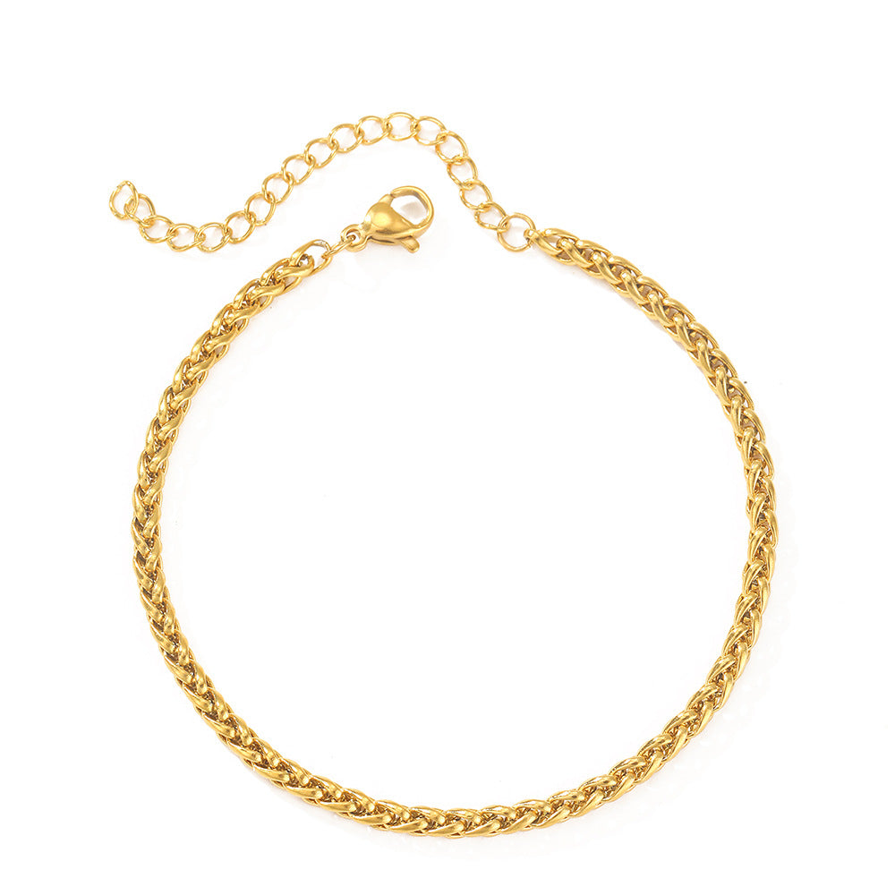 Bracelet Homme · Chaîne Fine en Acier