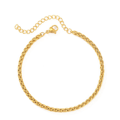 Bracelet Homme · Chaîne Fine en Acier