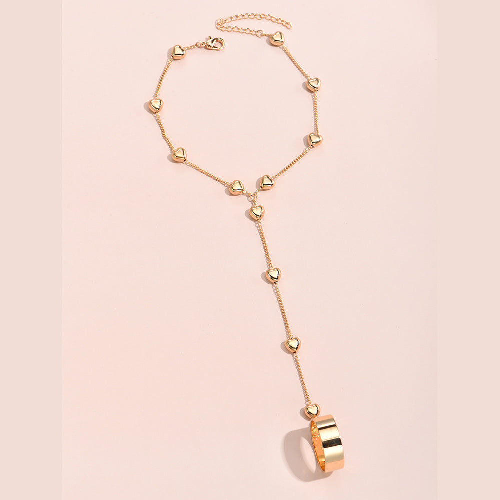 Bracelet-Bague Cœur · Chaîne de Main