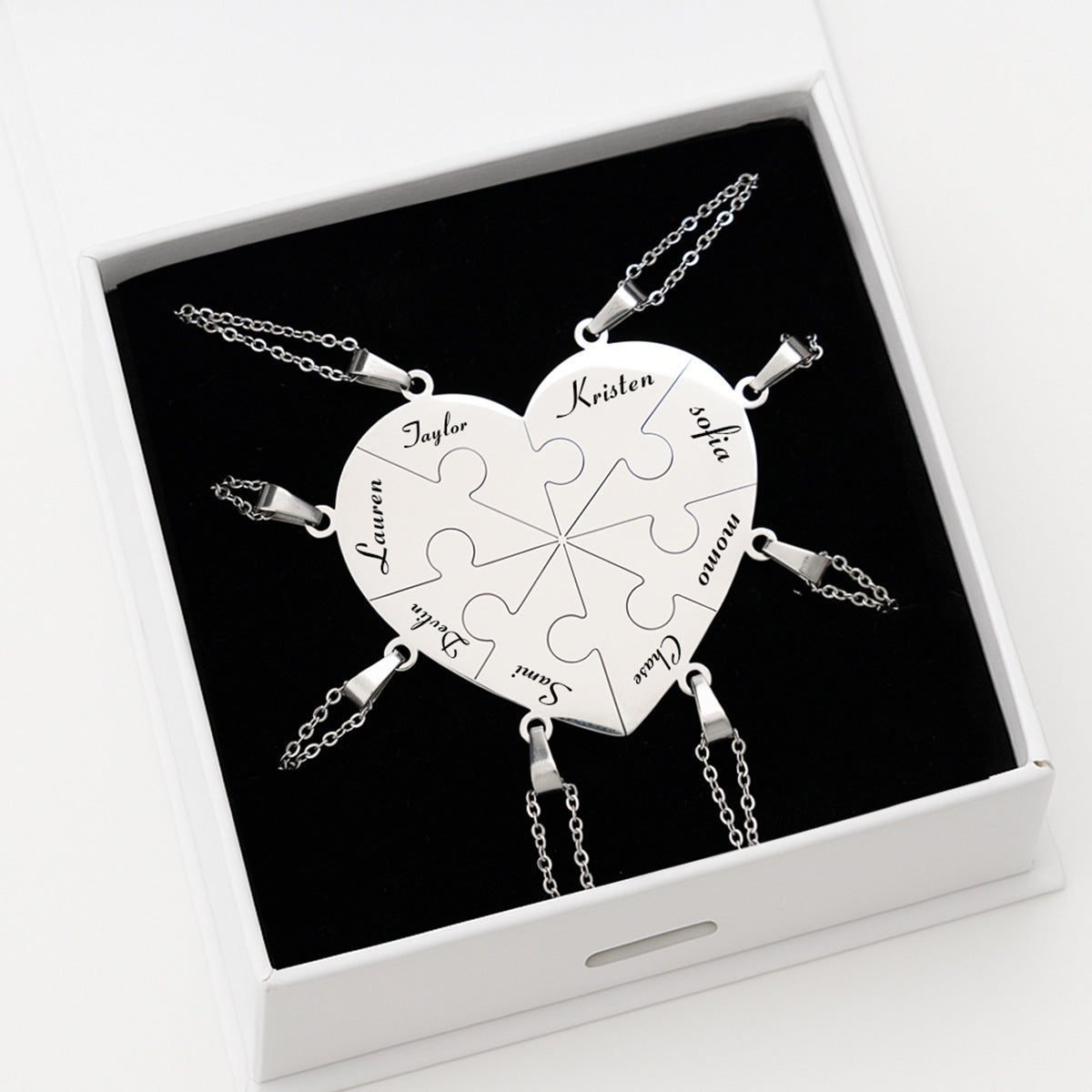 Collier Cœur Personnalisé à Graver