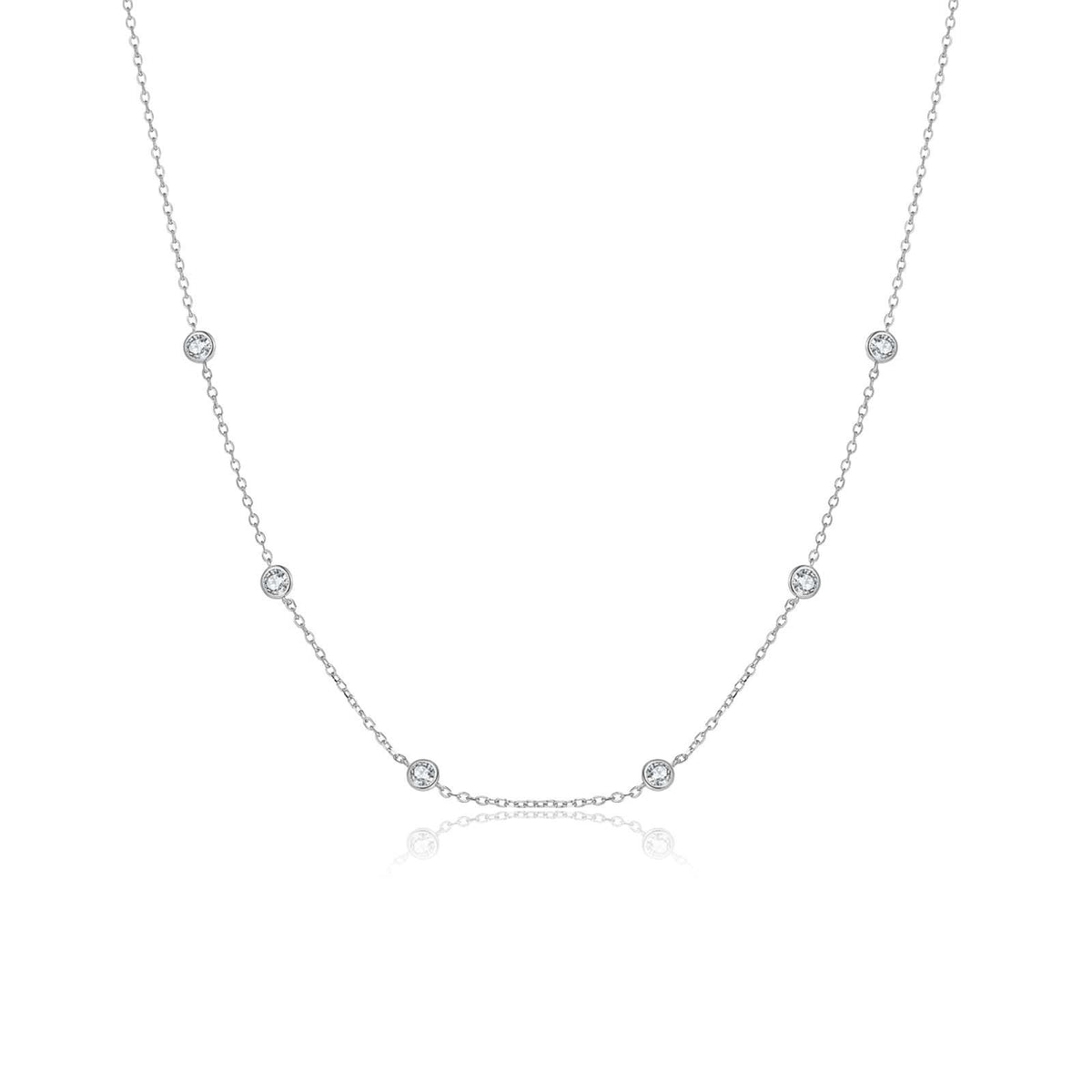 Collier Géométrique Scintillant · Finition Dorée ou Argentée
