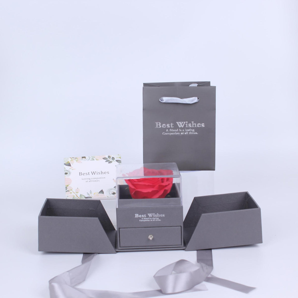 Valentine's Day rose acrylic jewelry gift box