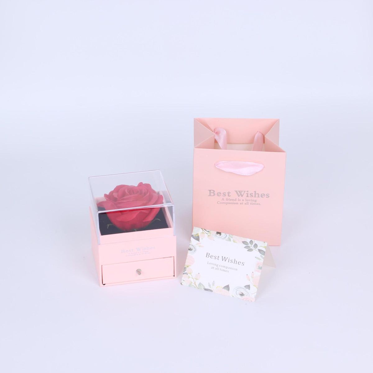 Valentine's Day rose acrylic jewelry gift box