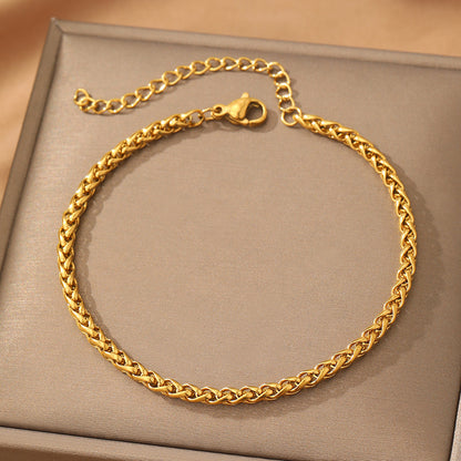 Bracelet Homme · Chaîne Fine en Acier