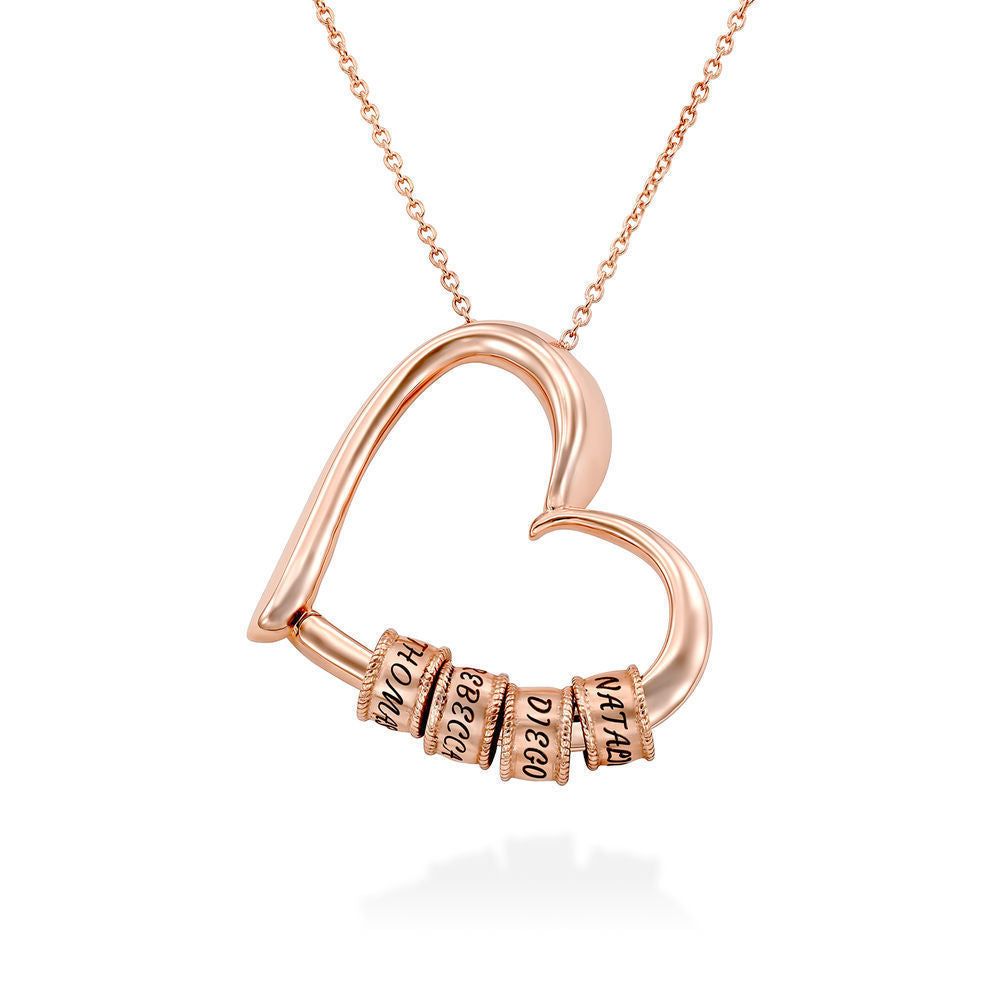 Collier Pendentif Cœur Gravé