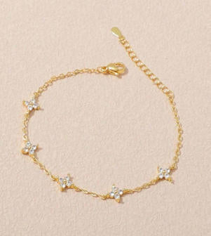Bracelet Trèfle · Éclat Scintillant