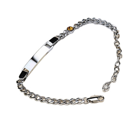Bracelet Gravé · Pierre de Naissance