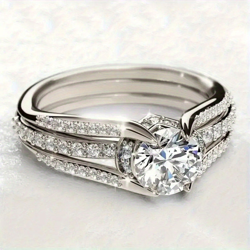 Bague Arche · Zircon & Esprit Rétro