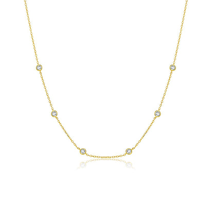 Collier Géométrique Scintillant · Finition Dorée ou Argentée