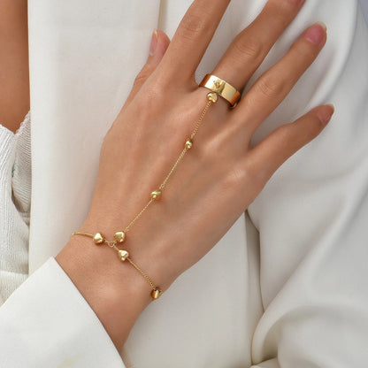 Bracelet-Bague Cœur · Chaîne de Main