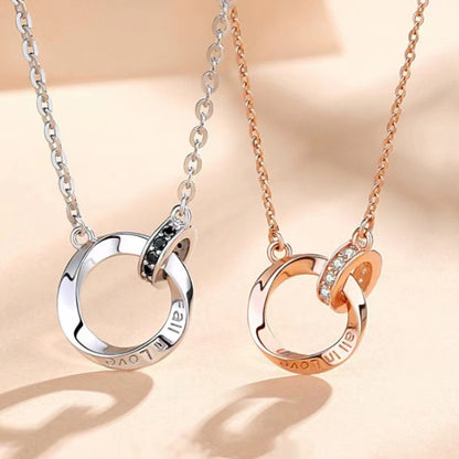 Collier Double Anneau de Möbius · Symbole Infini