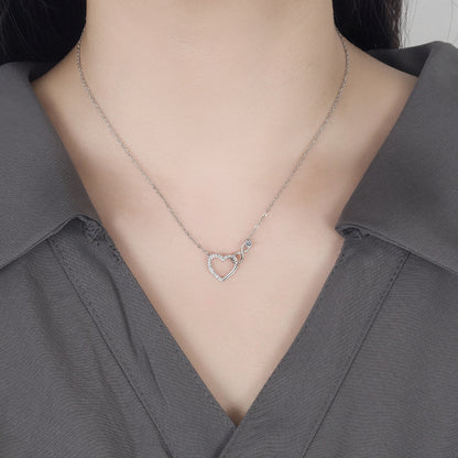 Collier Cœur Scintillant · Zircon