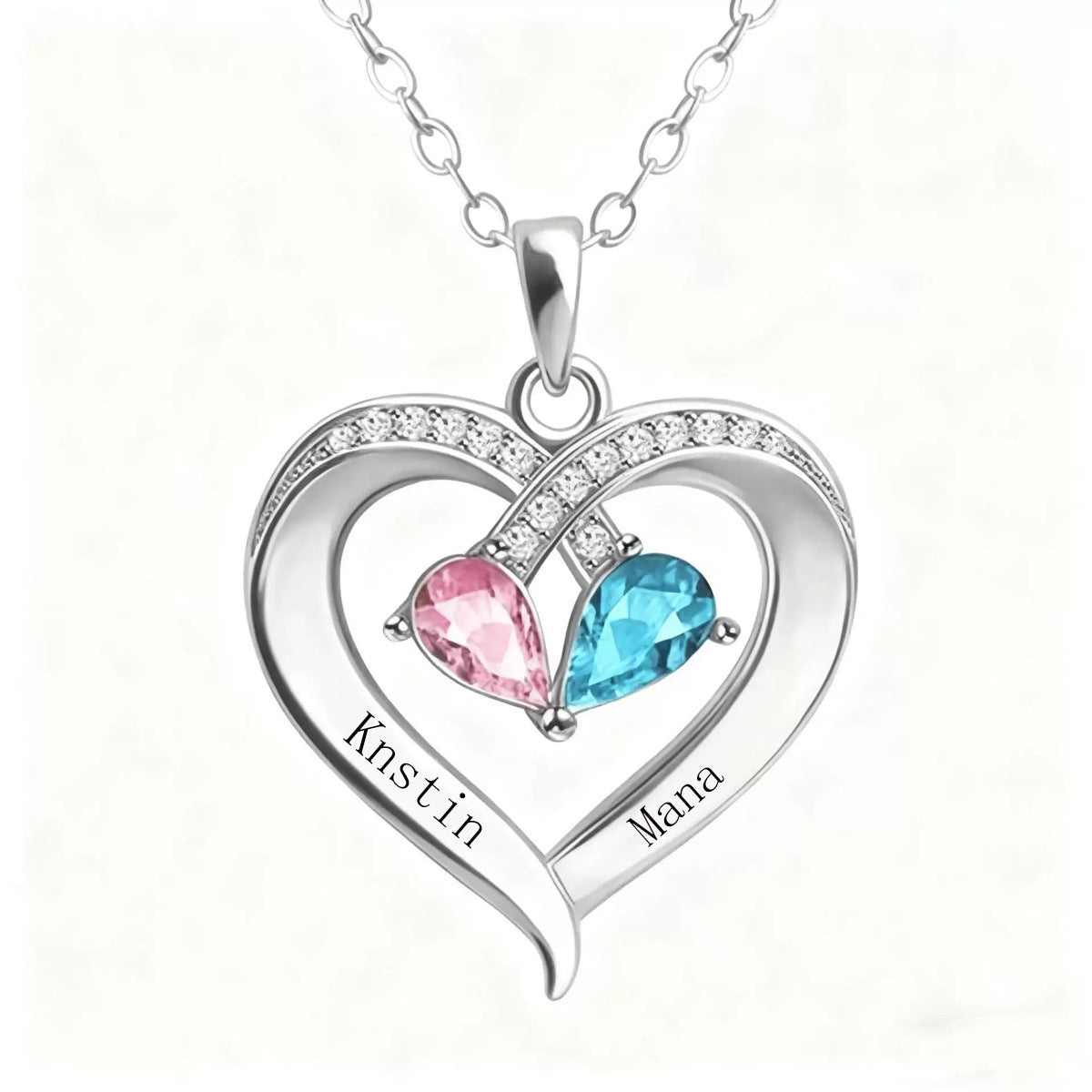 Collier Cœur Diamant Personnalisé