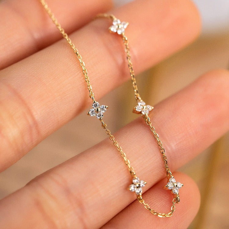 Bracelet Trèfle · Éclat Scintillant