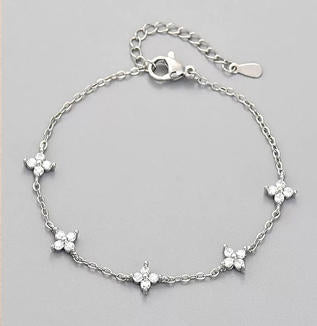 Bracelet Trèfle · Éclat Scintillant
