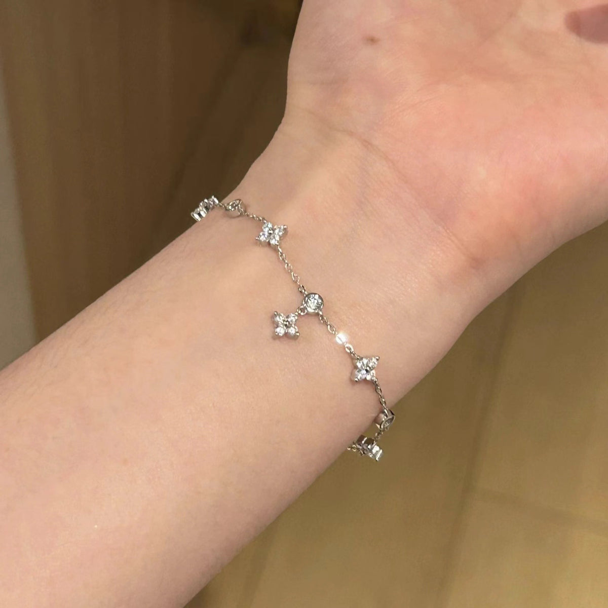 Bracelet Trèfle · Éclat Scintillant