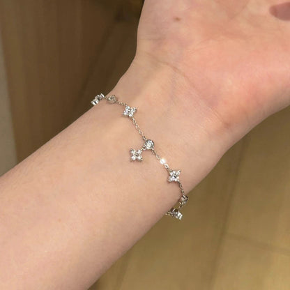 Bracelet Trèfle · Éclat Scintillant