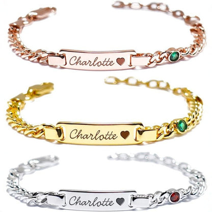 Bracelet Gravé · Pierre de Naissance