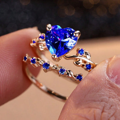 Bague Cœur · Éclat Coloré