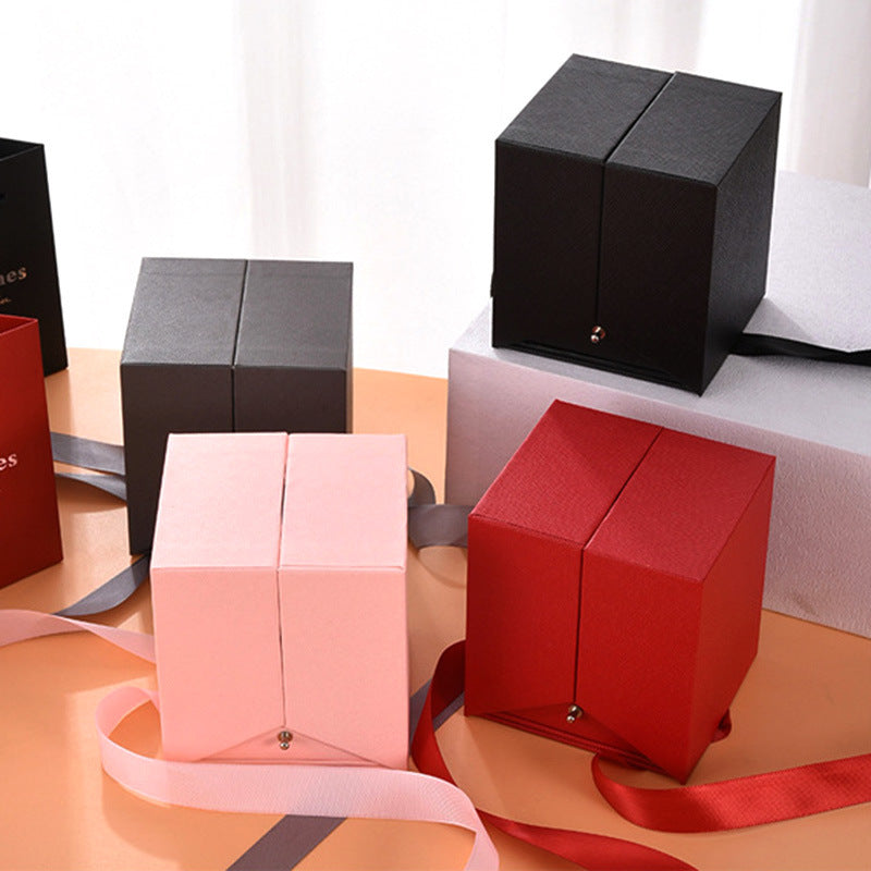 Valentine's Day rose acrylic jewelry gift box