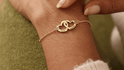 Animation Vidéo Démonstration - Bracelet Double Cœur Entrelacé