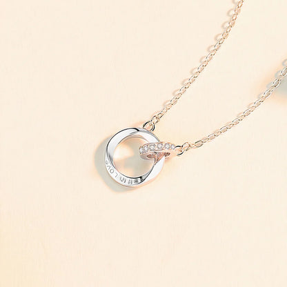 Collier Double Anneau de Möbius · Symbole Infini