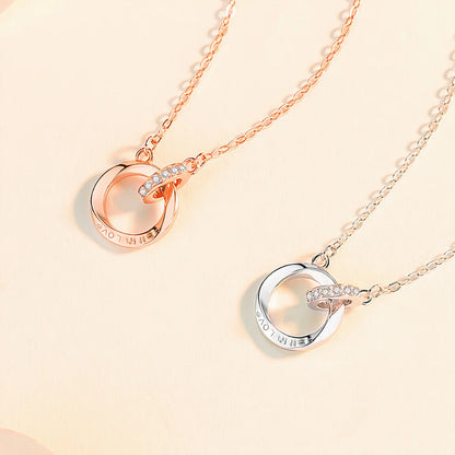 Collier Double Anneau de Möbius · Symbole Infini