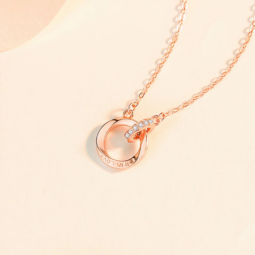 Collier Double Anneau de Möbius · Symbole Infini