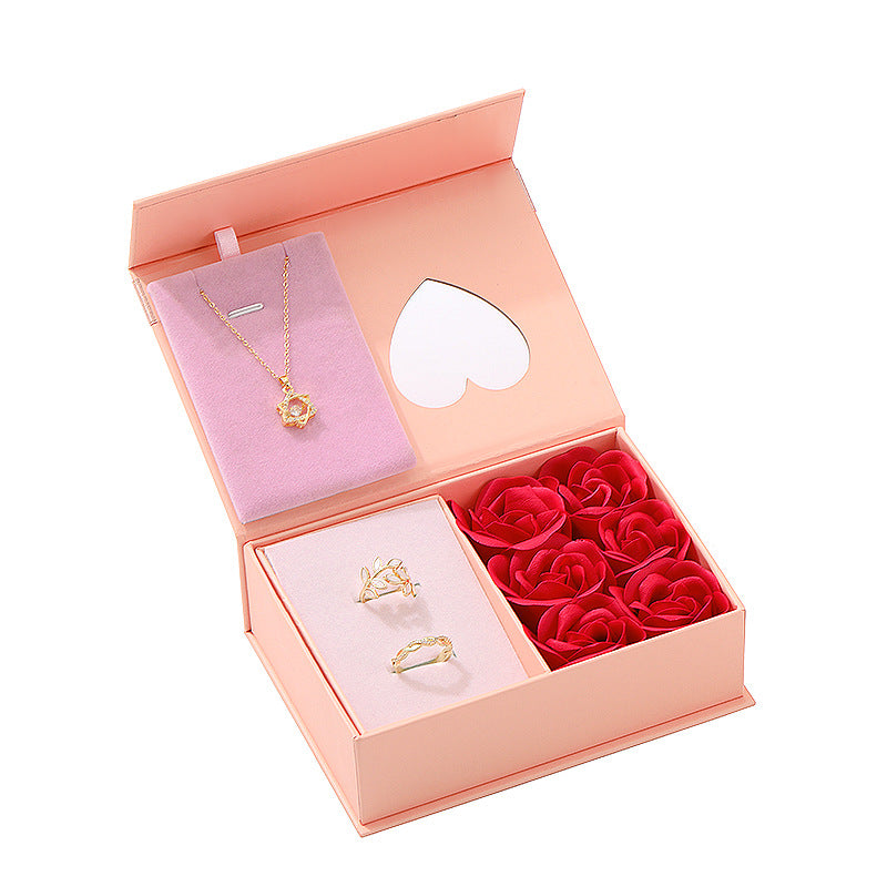 Magnetic switch for rose gift box