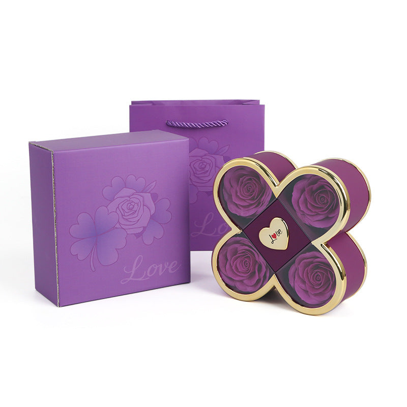 Eternal Flower Small Decorative Items Valentine's Day Gift Box Packaging Box