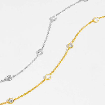 Collier Géométrique Scintillant · Finition Dorée ou Argentée