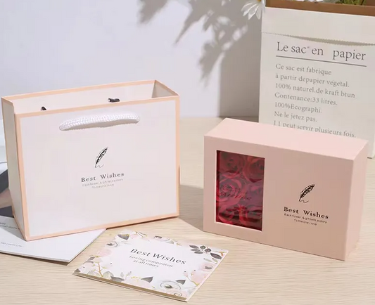 Everlasting Rose Box & Free Bag