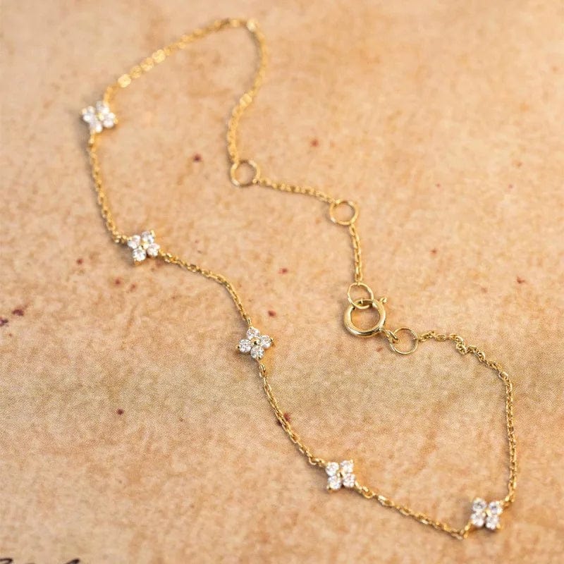 Bracelet Trèfle · Éclat Scintillant