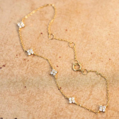 Bracelet Trèfle · Éclat Scintillant