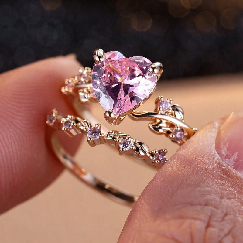 Bague Cœur · Éclat Coloré