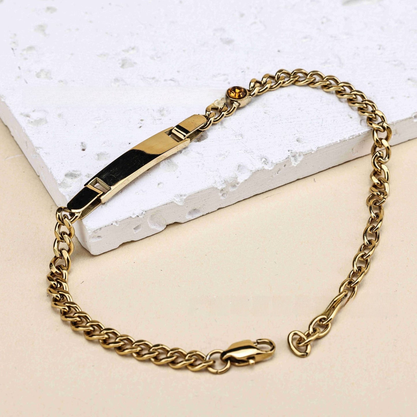 Bracelet Gravé · Pierre de Naissance