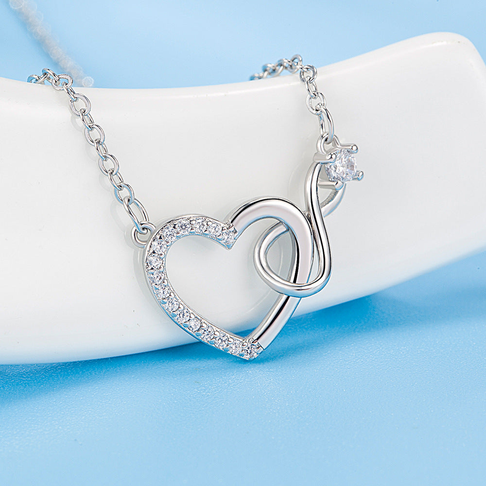 Collier Cœur Scintillant · Zircon
