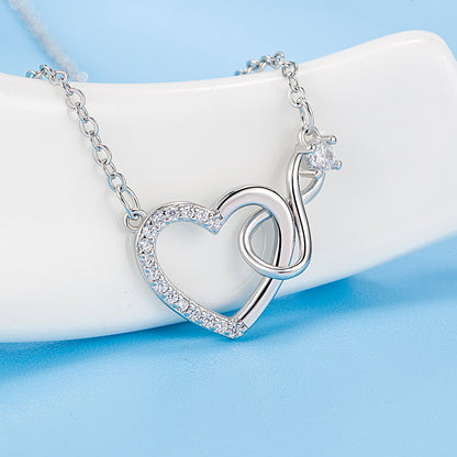 Collier Cœur Scintillant · Zircon