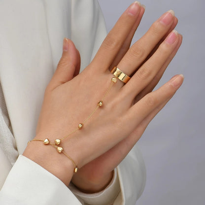 Bracelet-Bague Cœur · Chaîne de Main