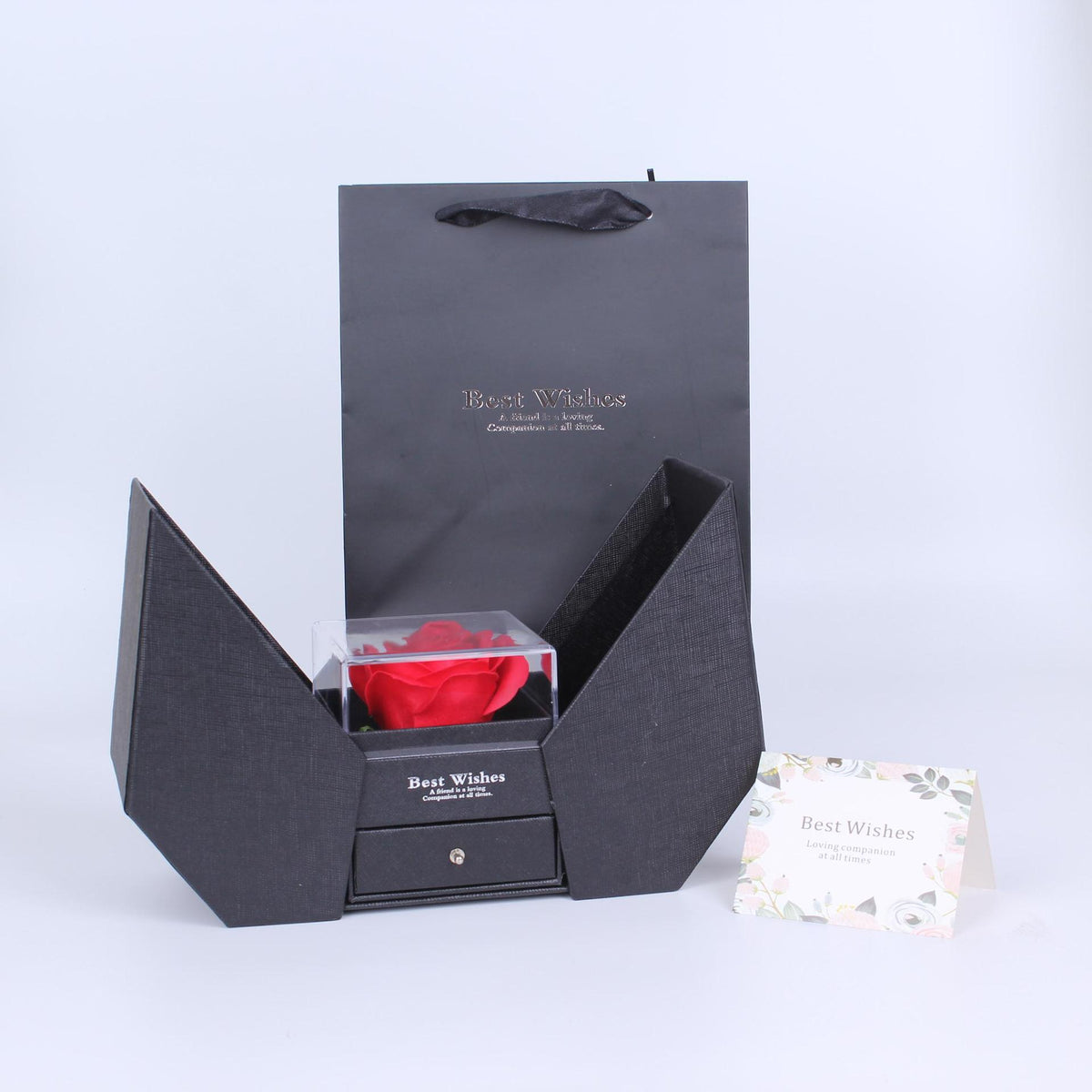 Valentine's Day rose acrylic jewelry gift box